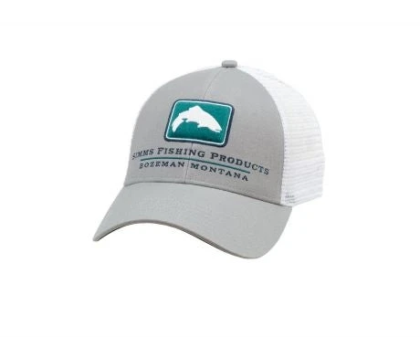 Simms - Trout Icon Trucker Hat - Granite 3 Simms - Trout Icon Trucker Hat - Granite