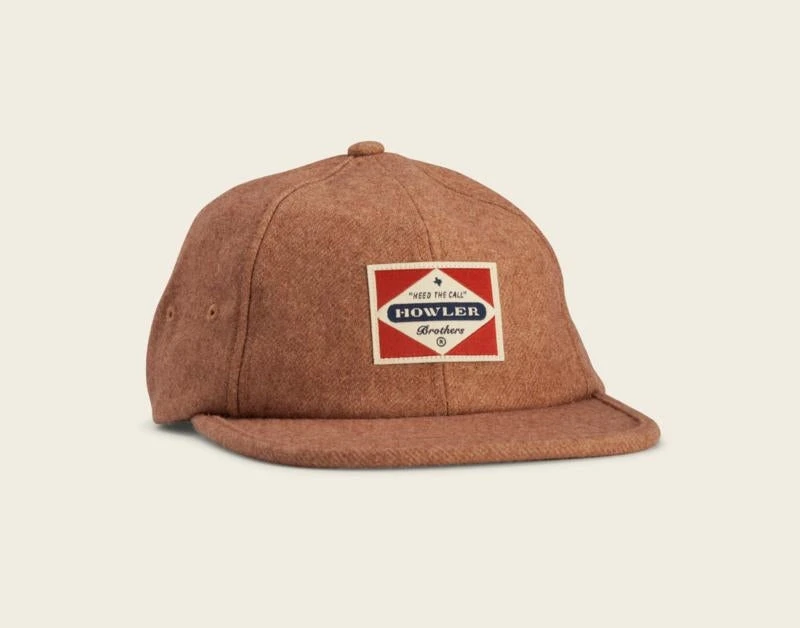 Howler Brothers Howler Bros. Posse Badge Strapback - Tan Flannel Hats 3 Howler Brothers Howler Bros. Posse Badge Strapback - Tan Flannel Hats