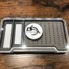 Adamsbuilt Fly Fish Food Logo Fly Box, Clear Single Sided With 2 Magnetic Compartments- Large Fly Boxes