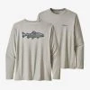 Patagonia Men's Long-Sleeved Capilene Cool Daily Fish Graphic Shirt Clothing & Logo Gear 2 Patagonia Men's Long-Sleeved Capilene Cool Daily Fish Graphic Shirt Clothing & Logo Gear