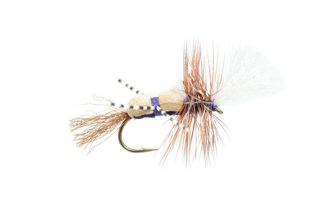 Fulling Mill Shop Flies Grumpy Frumpy Purple/Tan 3 Fulling Mill Shop Flies Grumpy Frumpy Purple/Tan