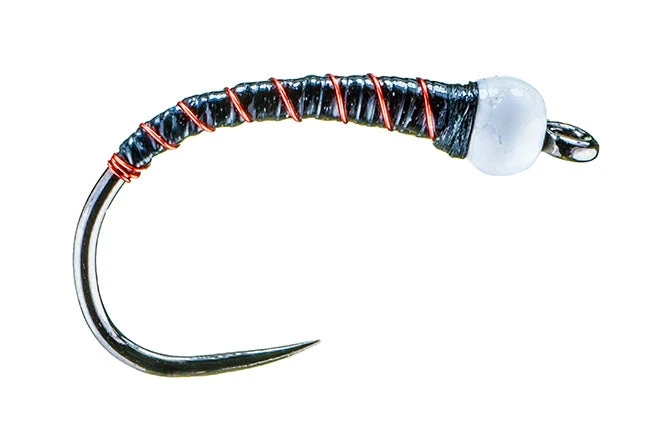 MFC Shop Flies Chan's Chironomid Pupa - Black/Red 3 MFC Shop Flies Chan's Chironomid Pupa - Black/Red
