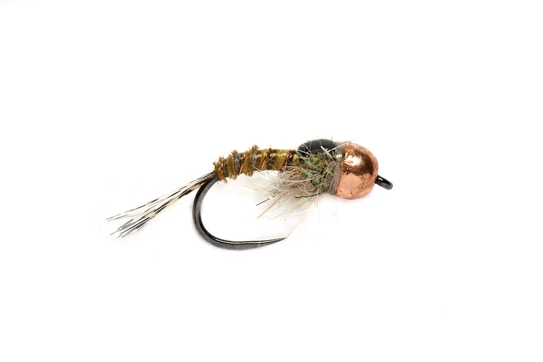Fulling Mill Olive Quill Nymph Brown (TBH) B/L 3 Fulling Mill Olive Quill Nymph Brown (TBH) B/L