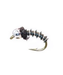 Fulling Mill Biot Pupa - Black/Silver Shop Flies