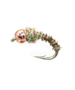 Fulling Mill Biot Pupa - Olive/Copper Shop Flies