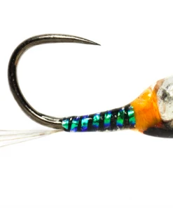 Fulling Mill Tungsten Bomb Pearl & Orange Jig Shop Flies