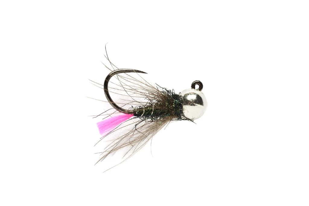 Fulling Mill Tungsten Bomb Roza's Pink Tailed Jig 3 Fulling Mill Tungsten Bomb Roza's Pink Tailed Jig