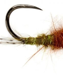 Fulling Mill Roza's Olive Nymph - Barbless