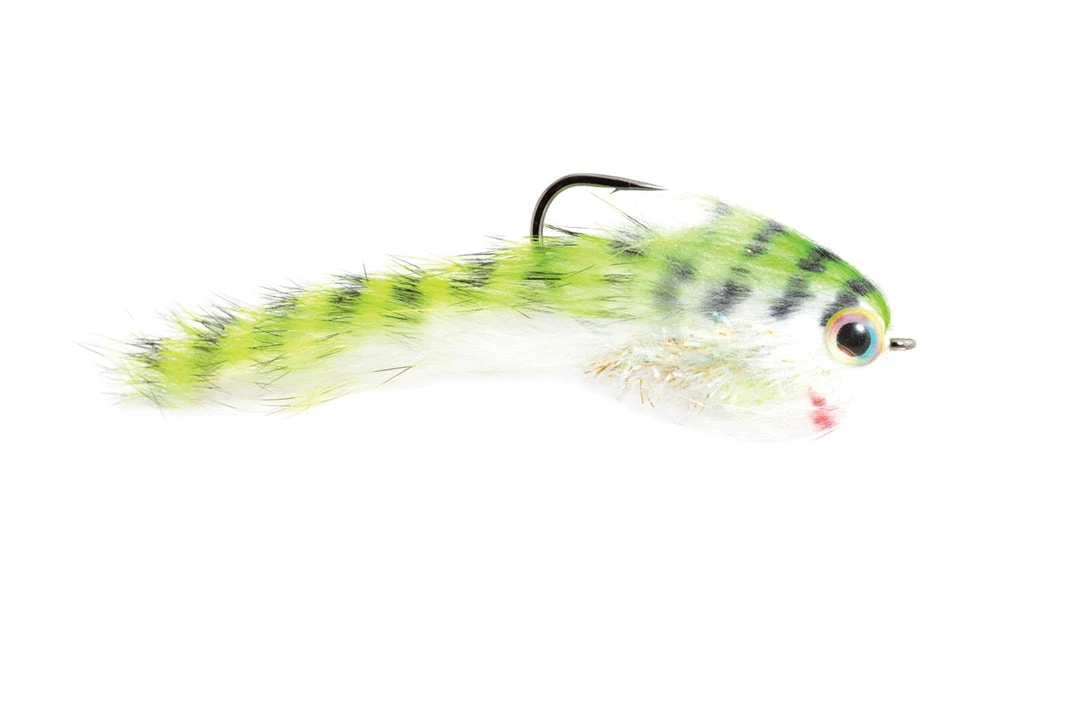 Fulling Mill Belly Scratcher Minnow Chartreuse/Black Shop Flies 3 Fulling Mill Belly Scratcher Minnow Chartreuse/Black Shop Flies