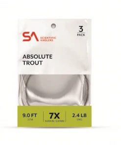 Tippet Leader & Accessories Scientific Anglers Absolute Trout Tapered Leader - 3 Pack