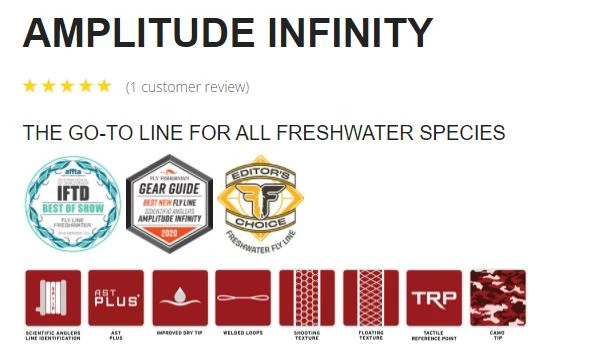 Scientific Anglers Amplitude Infinity Fly Line Fly Lines 5 Scientific Anglers Amplitude Infinity Fly Line Fly Lines