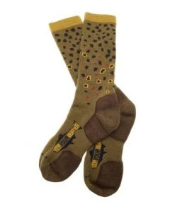 Rep Your Water Clothing & Logo Gear RepYourWater Trout Socks - Brown Trout Edition