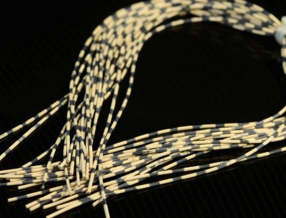 Hareline Synthetic Fibers & Flash Barred Rubber Legs 12 Hareline Synthetic Fibers & Flash Barred Rubber Legs