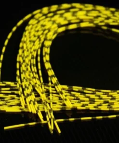 Hareline Synthetic Fibers & Flash Barred Rubber Legs 25 Hareline Synthetic Fibers & Flash Barred Rubber Legs