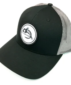 Captuer Hats Fly Fish Food Logo Hat - Black & Grey