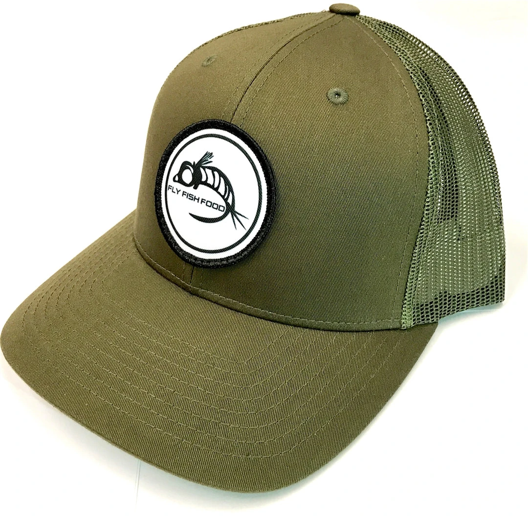 Captuer Fly Fish Food Logo Hat - Olive 3 Captuer Fly Fish Food Logo Hat - Olive