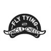 Fly Fish Food Clothing & Logo Gear Fly Tying With Uncle Cheech Sticker - Large