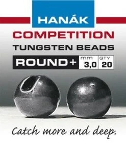 Nature's Spirit Hanak Round+ Slotted Tungsten Beads