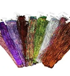 Hareline Holographic Flashabou Synthetic Fibers & Flash