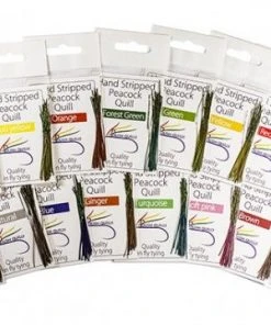 Nature's Spirit Feathers & Marabou Hand Stripped Peacock Quill