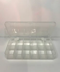 Hareline Fly Tying Accessories 12 Compartment Drilled Dubbing Box