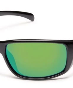 Smith Suncloud Milestone - Black - Polarized Green Mirror Sunglasses