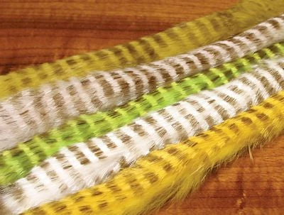 Hareline Hair & Fur Olive Barred Magnum Rabbit Strips 3 Hareline Hair & Fur Olive Barred Magnum Rabbit Strips