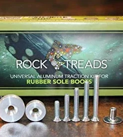 Rock Treads - Universal Aluminum Traction Kit - Rubber & Felt Fixed Sole Boots Wading Gear