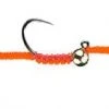 MFC Jig San Juan Worm - Fl. Fire Orange Dirty Flies & Worms