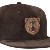 Coal Wilderness Corduroy Snapback Cap - Brown Hats