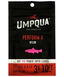 Umpqua Hot Pink Power Leader Tippet Leader & Accessories